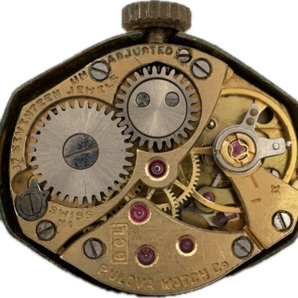 Vintage 1962 Bulova Ladies Mechanical Wristwatch 6 CL USA 10k RGP for Repair